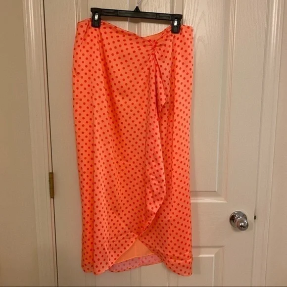 TED BAKER LONDON Tiara Dot Ruched Ruffle Skirt - Picture 4 of 8